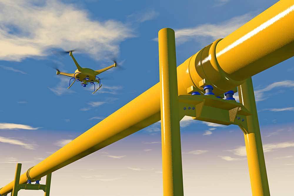 drone surveying pipelines